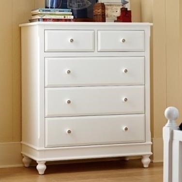 Five drawer deals dresser white